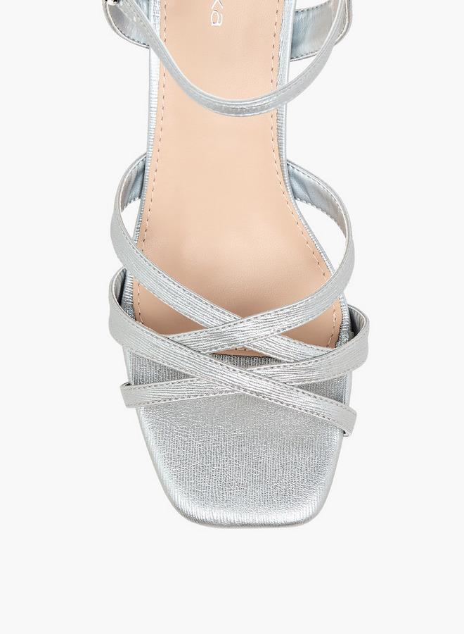 Paprika Women Flared Heel Strap Sandals Ramadan Collection - Image 4